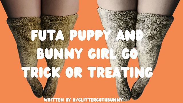 PuppyGirl and BunnyGirl Get Naughty While Trick Or Treating Together