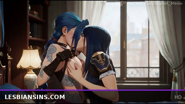 Jinx and Caitlyn Explore Lesbian Passion in an Intense Arcane Encounter
