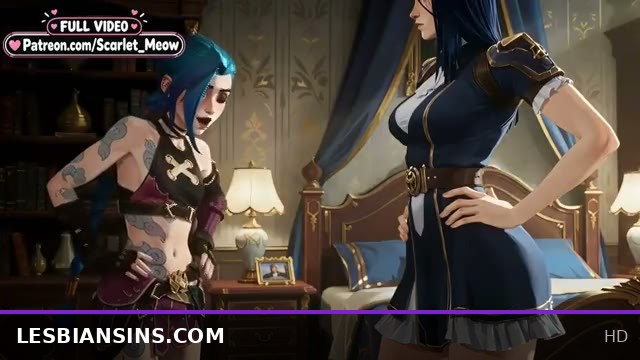 Jinx and Caitlyn's Hot Lesbian Encounter